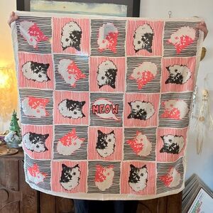 LUSH - "MEOW - KITTY POP ART" - Knot Wrap/Scarf - EUC